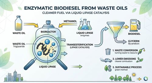 Najnowsze rozwiązania firmy o Biodiesel enzymatyczny z odpadów: jak płynna lipaza napędza produkcję czystszego paliwa